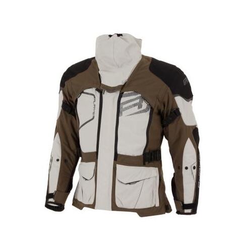 Rjays Adventure Textile Motorcycle Jacket Grey/Olive (Md)