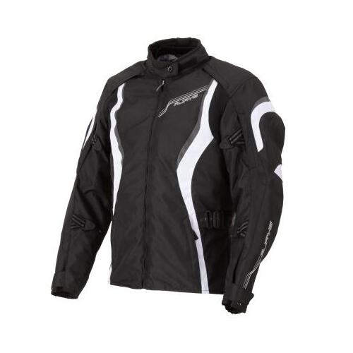 Rjays Athena Textile Motorcycle Jacket Ladies Black /White (8)