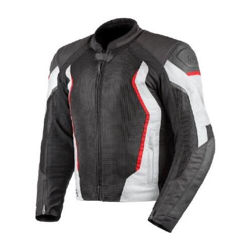 Rjays Sector LadiesTextile Motorcycle Jacket Black /White (Xs)