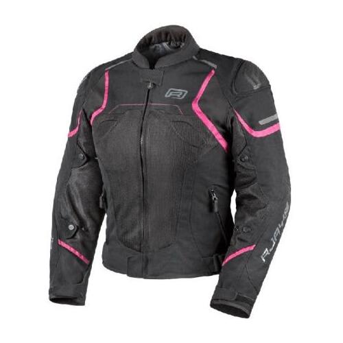 Rjays Pace Airflow Textile Motorcycle Jacket  Ladies Black/Pink  (10)