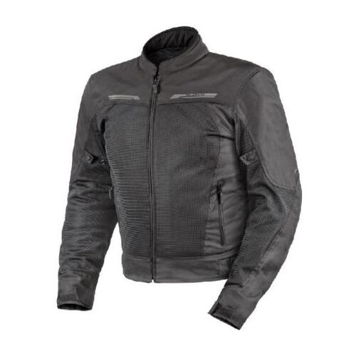 Rjays Zephyr Textile Motorcycle Jacket  Black (Md)
