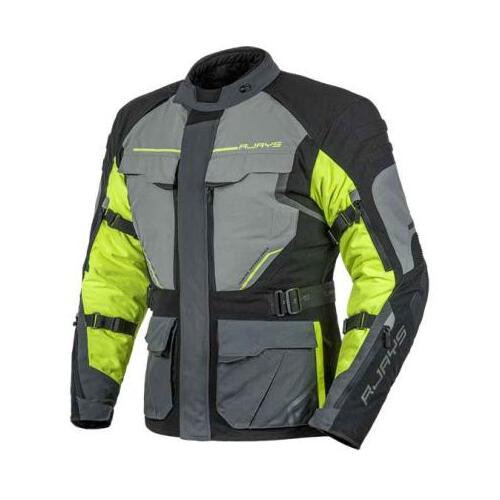 Rjays Tour 2 Motorcycle Jacket - Black Grey Yellow