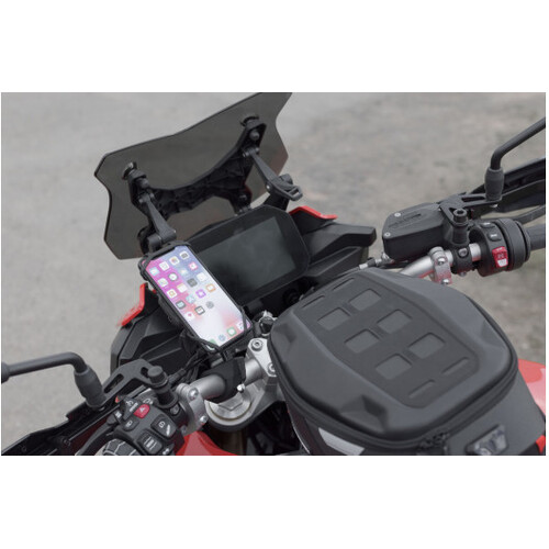 Sw-Motech Motorcycle T-Lock Silicone Holder For Smartphones - Large