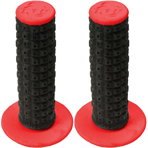 Torc 1 Enduro Dual Compound Black / Red MX Grips + Glue