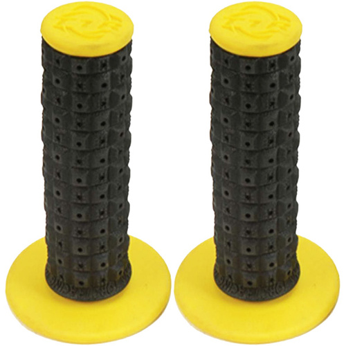 Torc 1 Enduro Dual Compound Black / Yellow MX Grips + Glue