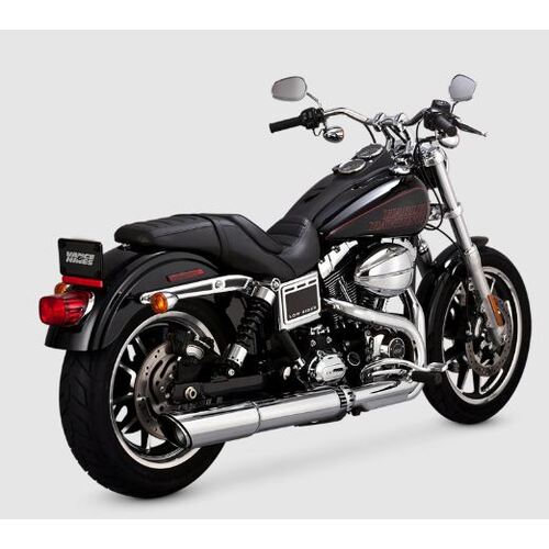 Vance & Hines Twin Slash 2-1 Slip On Dyna Mufflers Switchback/Low Rider 2012-17