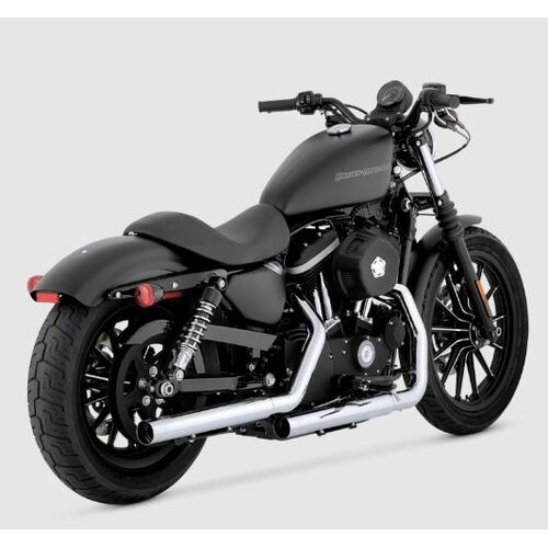 Vance & Hines Straightshots Hs Slip-On Sportster Mufflers Chrome 2004-13