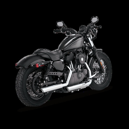 Vance  and Hines  Twin Slash 3In Slip-On Exhaust Muffler  Sportster 04-13