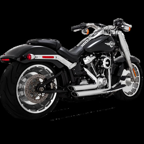 Vance  and Hines  Shortshots Staggered Softail 18-20 (Fits: Fatboy + Breakout + Fxdr)