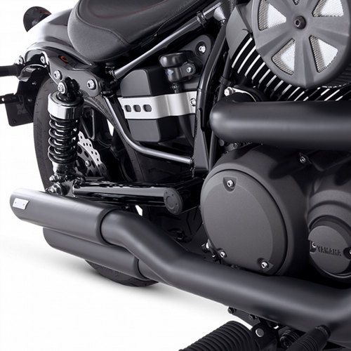 Vance  and Hines  Twin Slash Staggered Exhaust  Black Yamaha Bolt/R-Spec 950 13-22