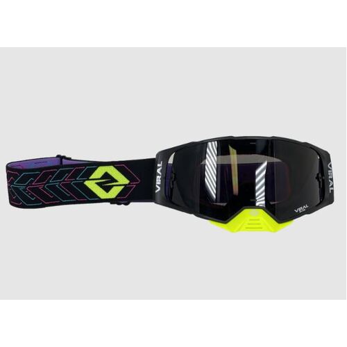 Viral Brand Works Series Goggle Neon/Black Frame & Strap, Tint Lens