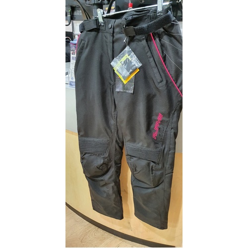 Rjays Voyager 3 Ladies Motorcycle Pant Black /Pink Large