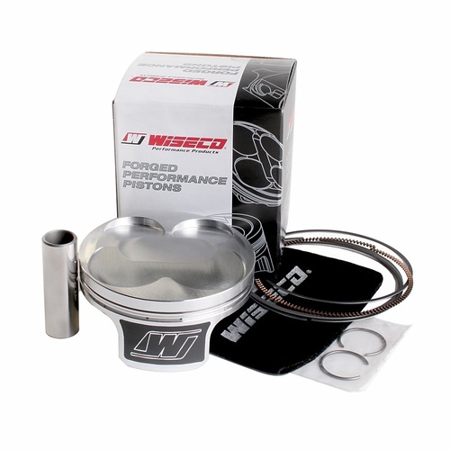 Wiseco Motorcycle Off Road, 4 Stroke Piston, Shelf Stock - Kawasaki 2007-09 KX250F 4v Domed 14:1 CR