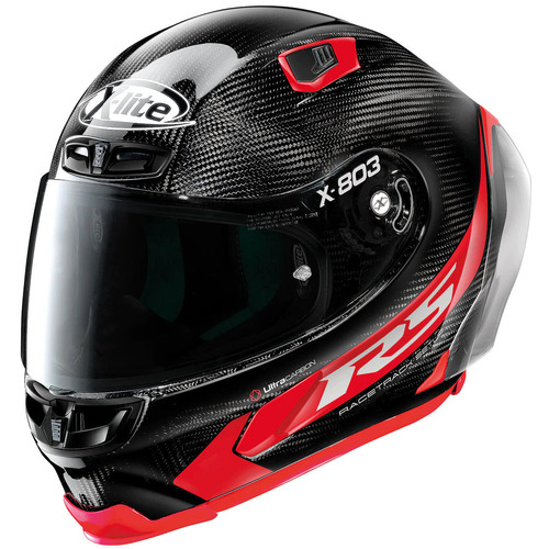 X-Lite X-803 UC 4 Pure Flat Motorcycle Helmet Carbon Red XXL