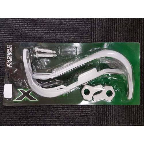 X-Tech Enduro Motorcycle Handguard - White