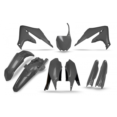UFO Plastics Kit Grey/Black Yamaha YZ250F 19-22/YZ450F 18-22